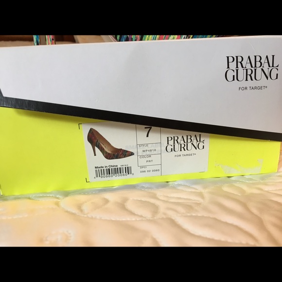 Prabal Gurung For Target MultiColored Heels Size 7 - Picture 5 of 6
